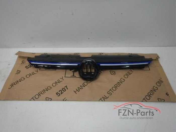 VW Golf 8 GTE Grille Hoogglans Zwart ACC Verlicht, Ophalen of Verzenden, Gebruikt