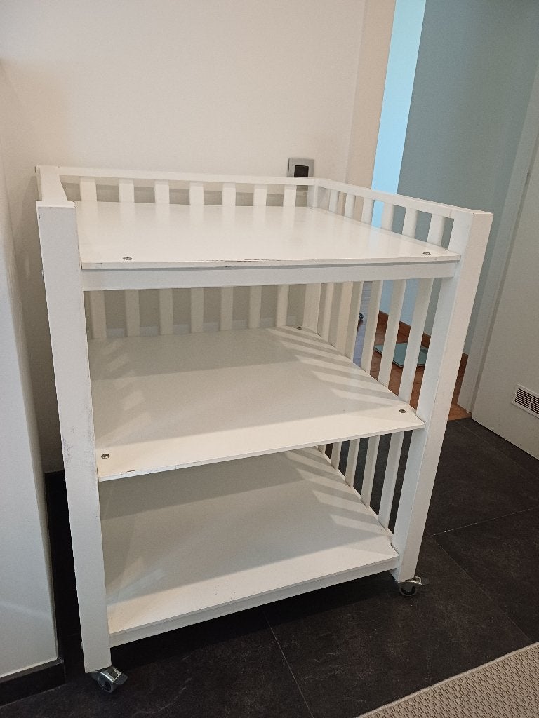 Witte verzorgingstafel, 90 à 105 cm, Enlèvement, Utilisé, 75 à 100 cm