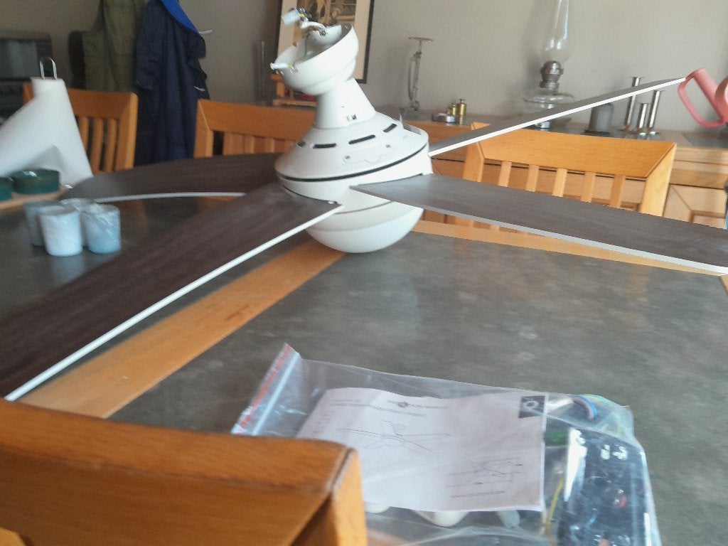 Ventilateur avec éclairage, Electroménager, Ventilateurs, Enlèvement, Ventilateur avec télécommande, Comme neuf, Ventilateur de plafond