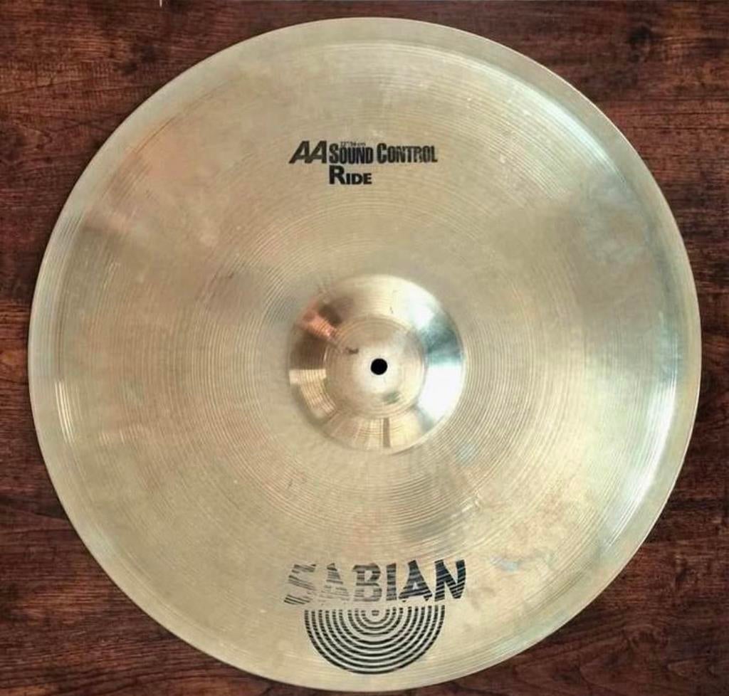 Sabian AA Sound Control Ride 22” natural, Musique & Instruments, Batteries & Percussions, Comme neuf, Enlèvement