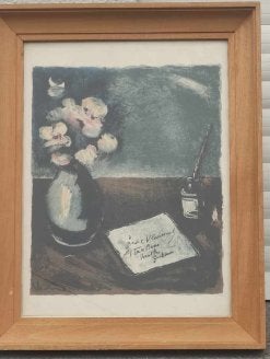 lithographie signe maurice vlaminck, Ophalen of Verzenden