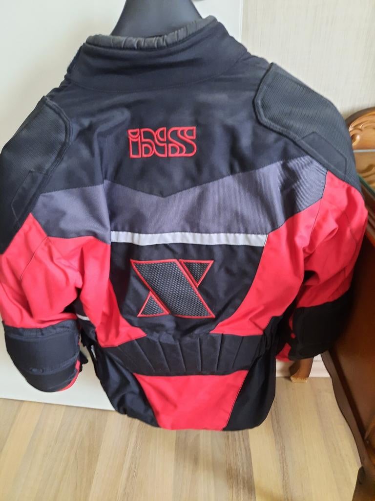 Motorjas dames ,rood en zwart, Motoren, Kleding | Motorkleding, Ophalen, Dames