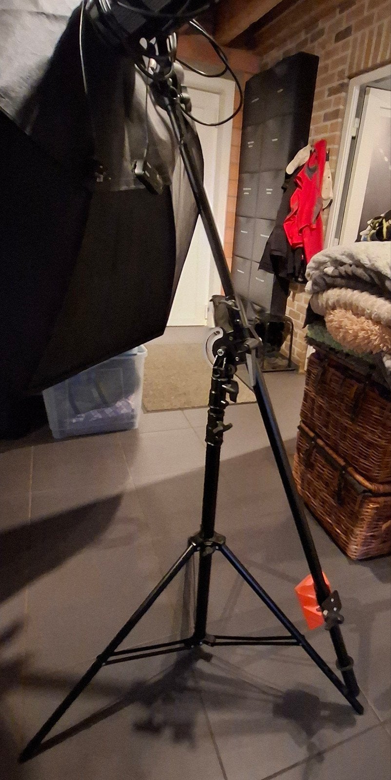 statief met gewicht, Ophalen