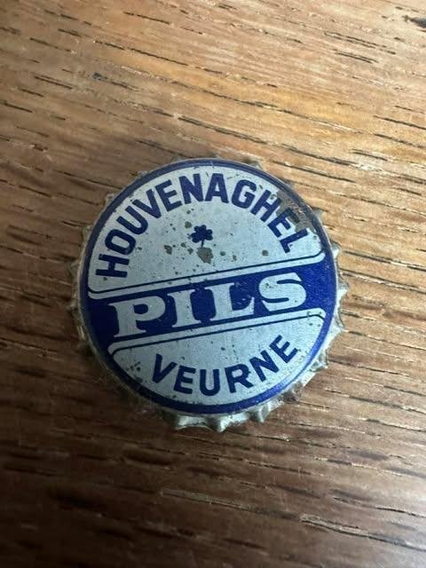 kroonkurk Houvenaghel pils Veurne, Verzamelen, Ophalen, Gebruikt, Overige typen, Overige merken