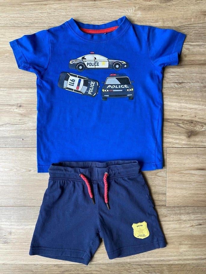 Ensemble de pyjama bleu Seven Police 98, Enlèvement