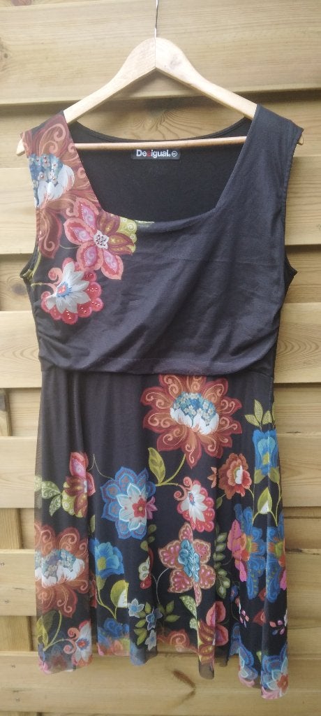 Desigual mouwloze jurk, Kleding | Dames, Jurken, Meerkleurig, Maat 42/44 (L), Ophalen of Verzenden, Desigual