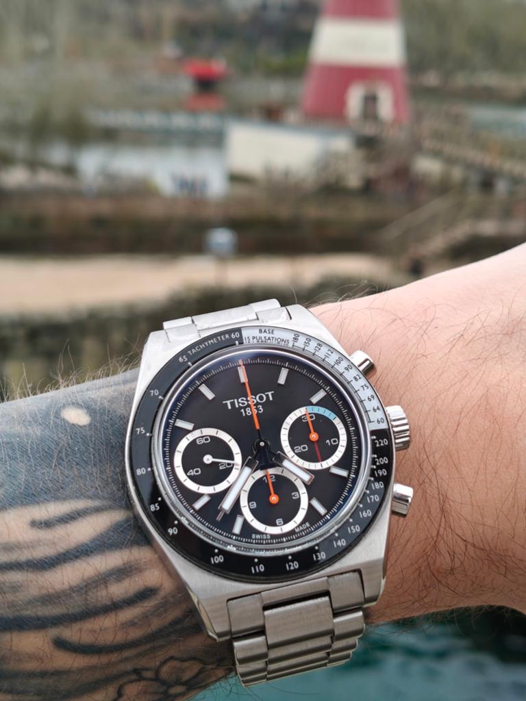 Tissot PR516 Mechanical Chronograph, Overige merken, Staal, Staal, Polshorloge