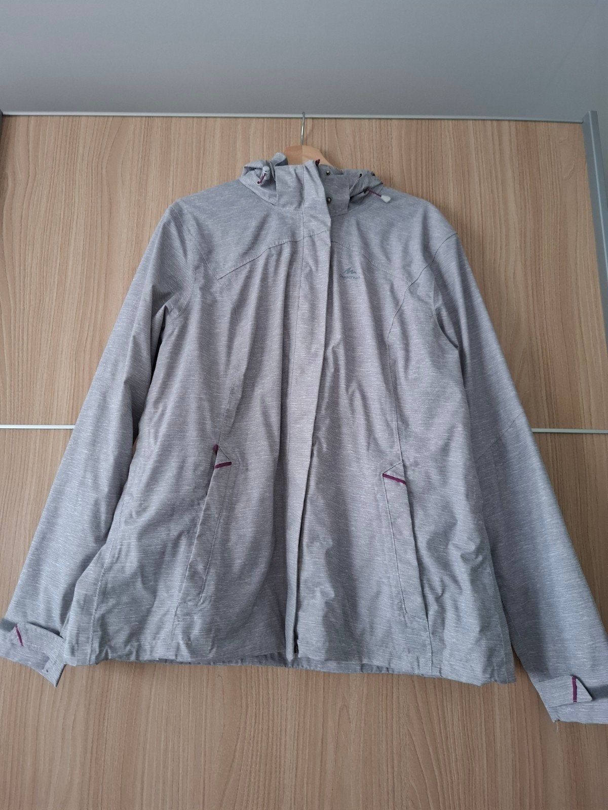 Grijze regenjas maat XXL, Maat 46/48 (XL) of groter, Ophalen of Verzenden, Quechua, Grijs