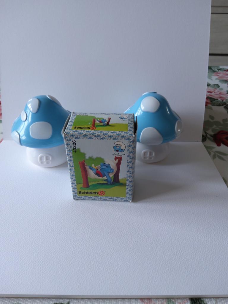Supersmurf in hangmat, Ophalen of Verzenden, Zo goed als nieuw, Poppetje, Figuurtje of Knuffel