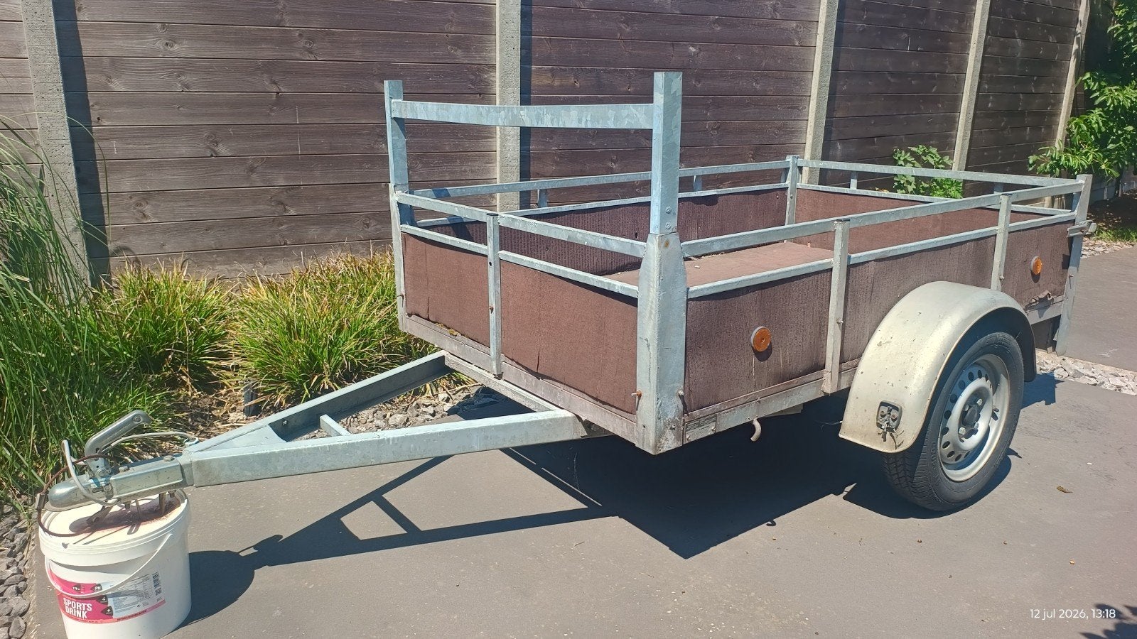 Custafer aanhangwagen 749 kg met hoge opzetranden – nette st, Auto diversen, Aanhangwagen-onderdelen, Ophalen