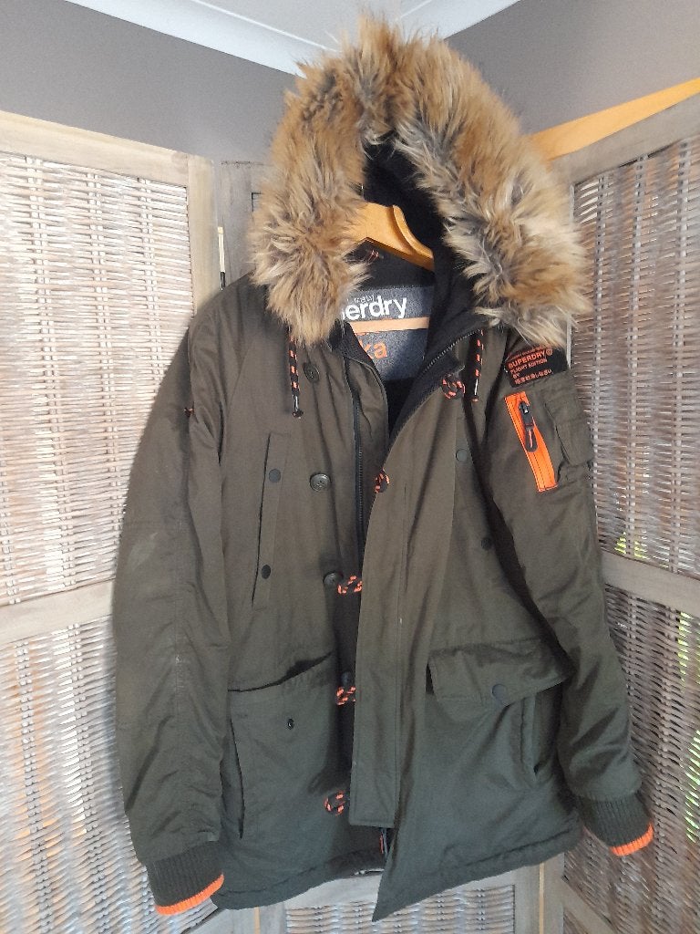 Parka Superdry voor mannen XL, Ophalen, SuperDry, Maat 56/58 (XL), Zo goed als nieuw