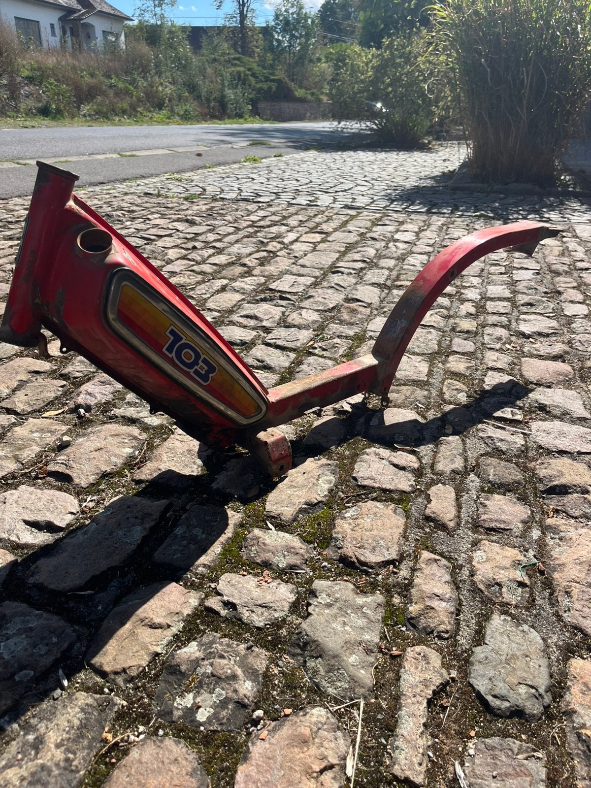 cadre peugeot 103, Ophalen