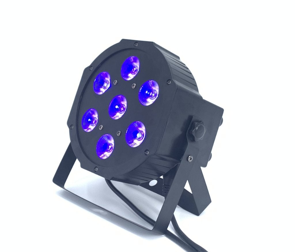Nouveau PAR LED PLAT RGBWAUV DE PREMIÈRE CLASSE 7 X 24 W, Enlèvement ou Envoi, Neuf, Ensemble complet