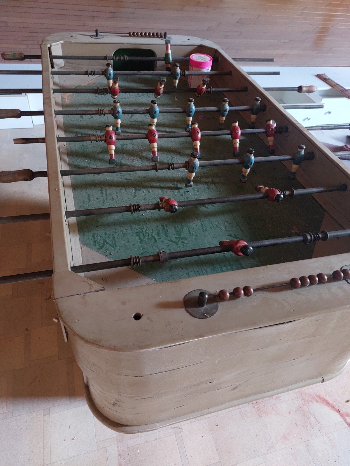 authentiek kickertafel - restauratie project, Ophalen