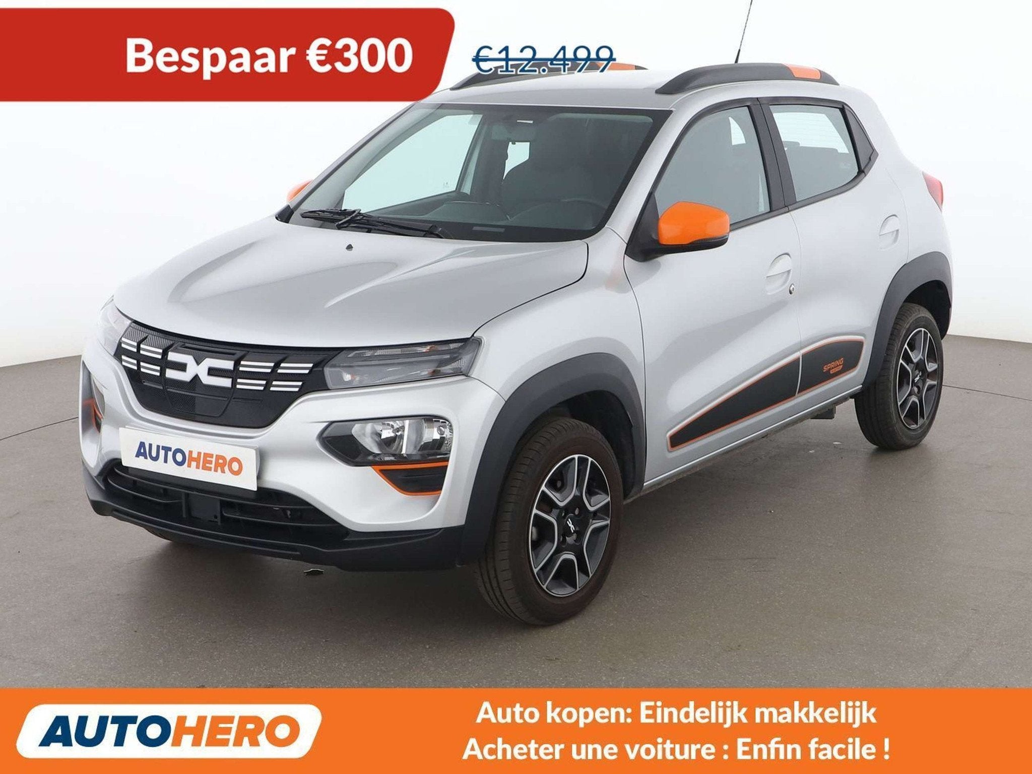 Dacia Spring electric drive 33 kW Essential (bj 2023), Auto's, 4 zetels, Gebruikt, 1045 kg, 33 kW