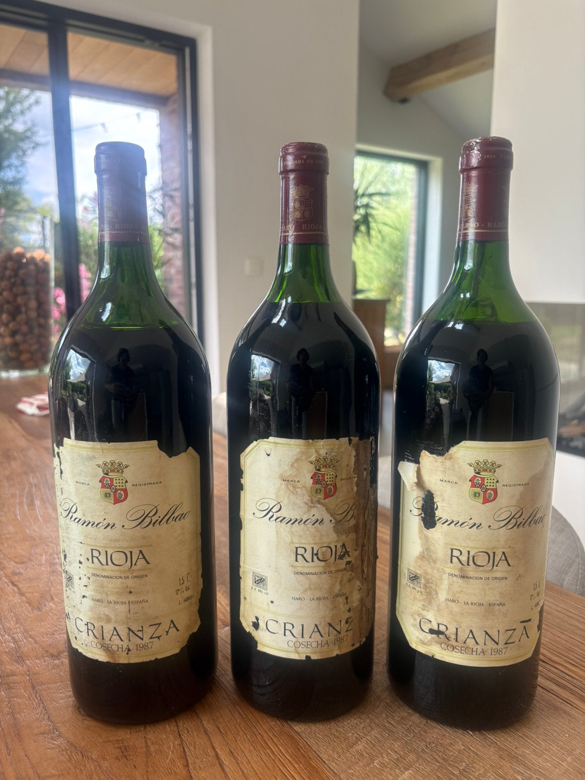 Rioja Ramon Bilbao magnum 1987, Verzamelen, Ophalen, Spanje, Zo goed als nieuw, Rode wijn