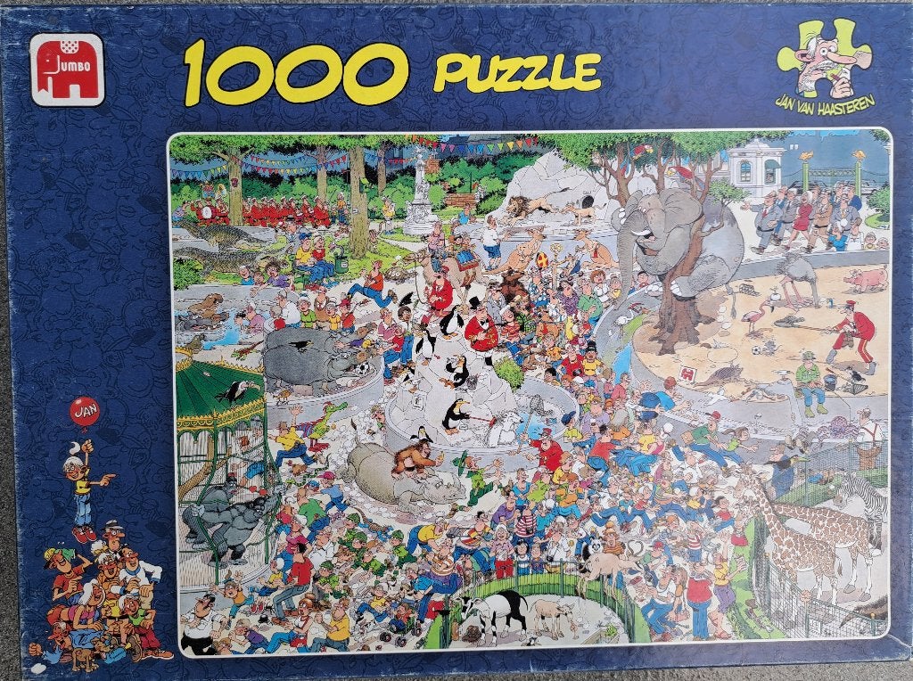 Puzzel Jan van Haasteren Dierentuin Artis, Ophalen, 500 t/m 1500 stukjes, Gebruikt, Legpuzzel