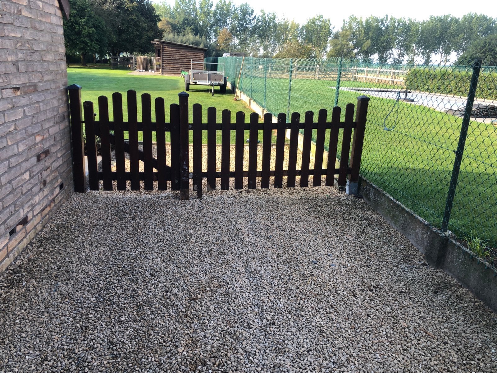 Houten poortje, Tuin en Terras, Ophalen, Met poort, Gebruikt, Tuinhek