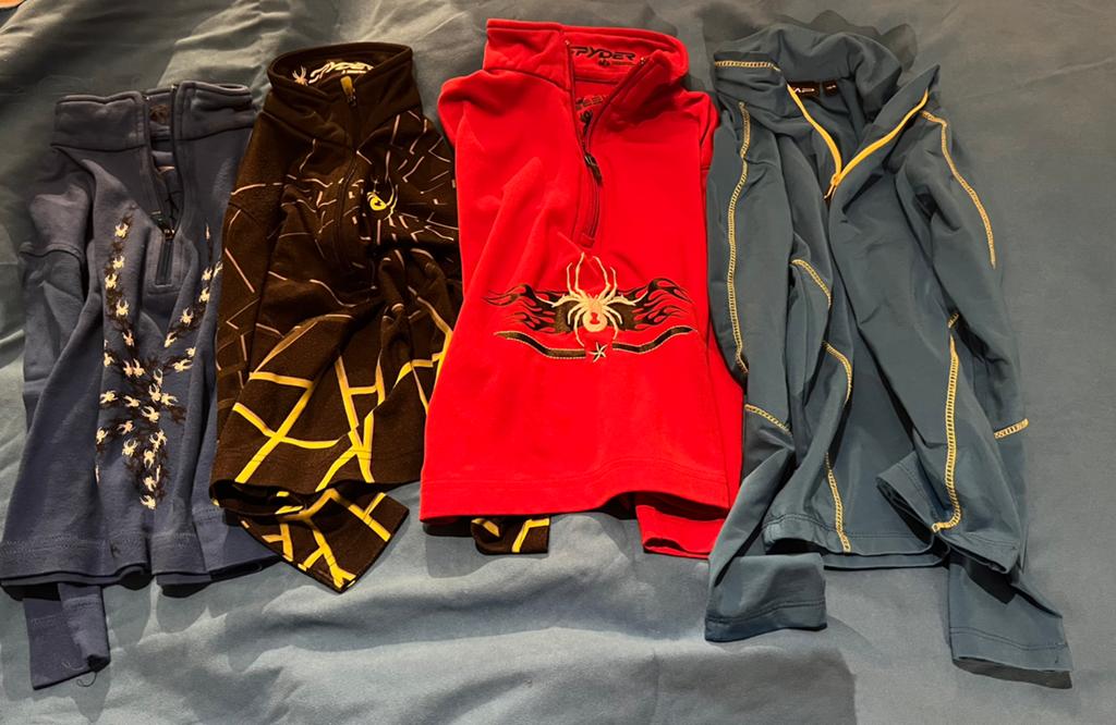 Skipully: 3 x Spyder maat 3/4 - 1 x CMP maat 104, Ophalen, Zo goed als nieuw, Jongen of Meisje, Sport- of Zwemkleding