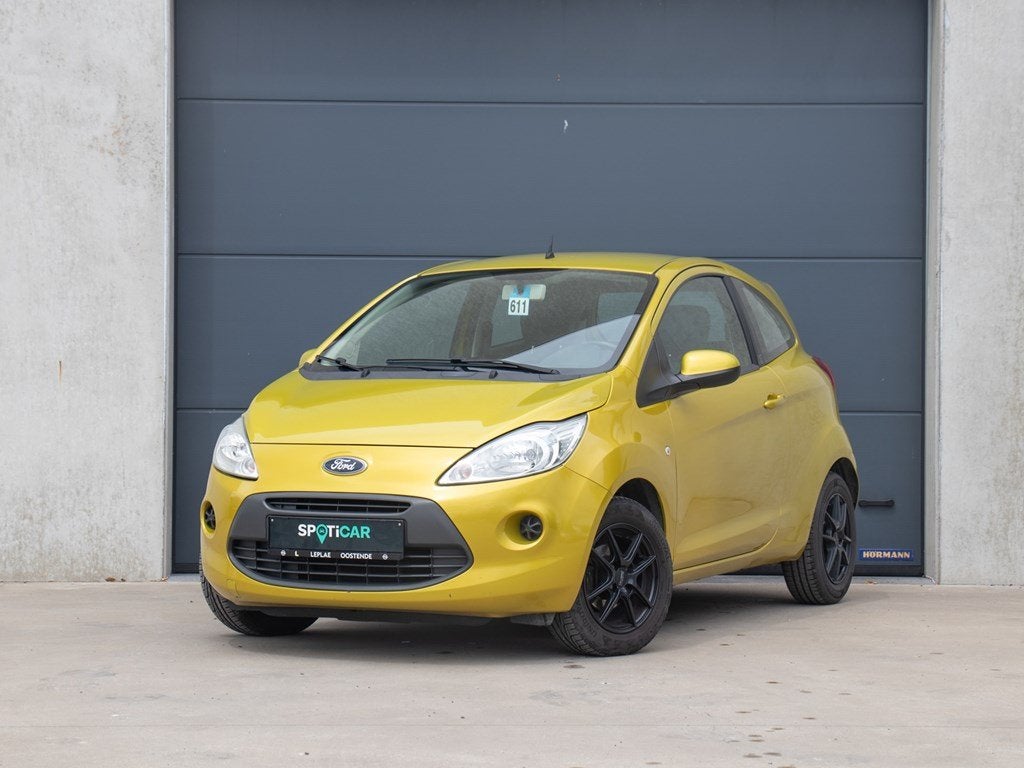 Ford Ka 1.2 MT5 69PK|AIRCO|SENSOREN, Auto's, Zwart, Overige kleuren, Ka, Handgeschakeld
