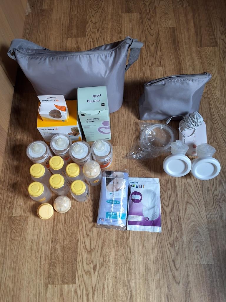 Dubbele elektrische borstkolf van philips avent + toebehoren, Ophalen, Borstkolf