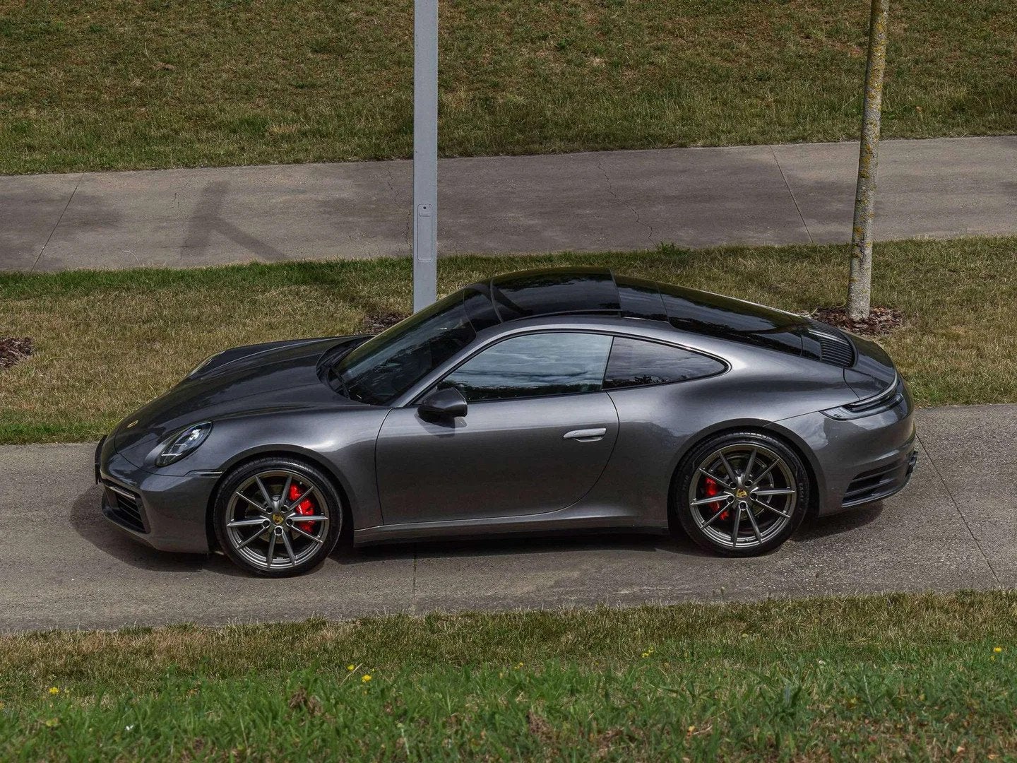 Porsche 911 CARRERA 992 2 Coupé / Agate Grey / TOP SPEC / T, Autos, Cuir, Argent ou Gris, Achat, Euro 6