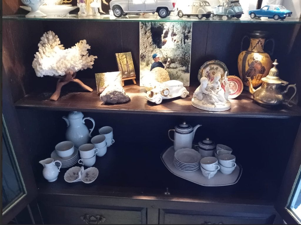 Vitrine vintage/vaisselier, Antiquités & Art, Curiosités & Brocante, Enlèvement