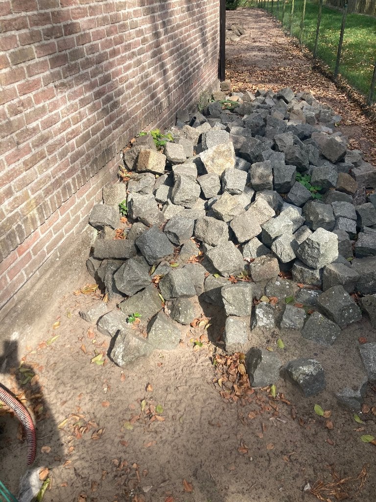 kasseien, Ophalen, Gebruikt