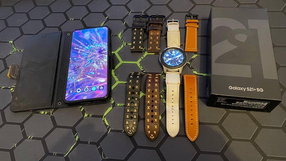 Samsung S21+ avec Galaxy Watch 3, Ophalen, Zwart, Zo goed als nieuw, Samsung