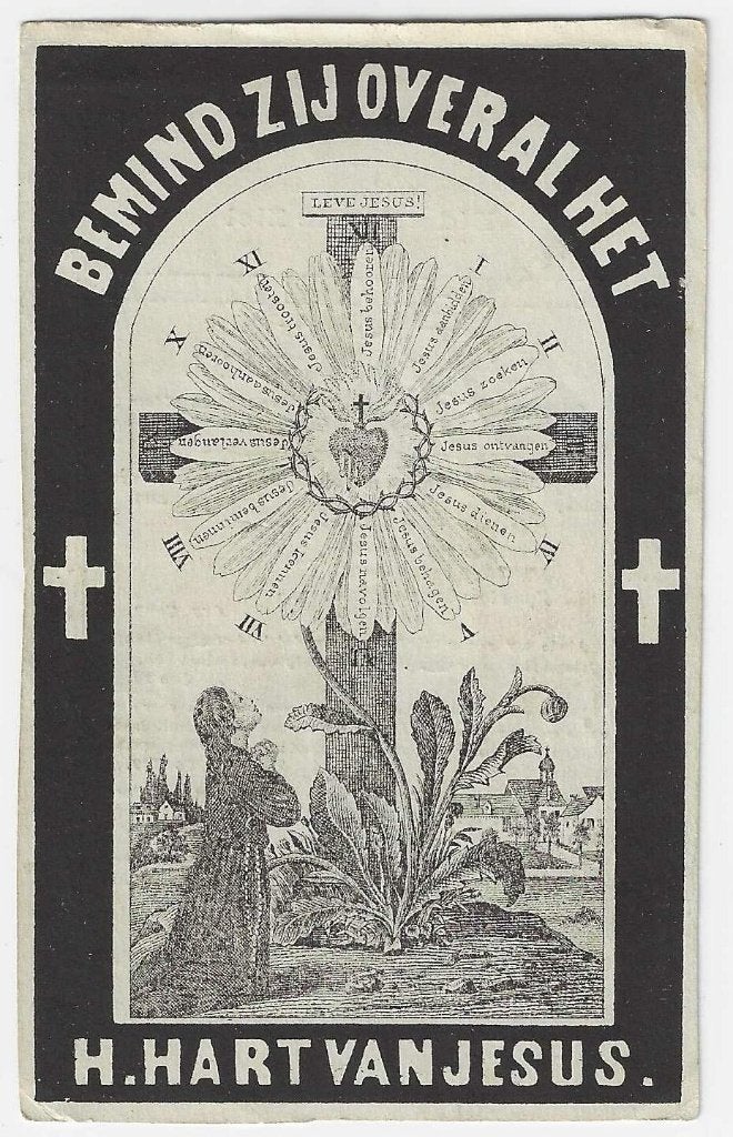 Albertus Demerre, Rousbrugge 1808 - Rousbrugge 1881, Enlèvement ou Envoi, Image pieuse