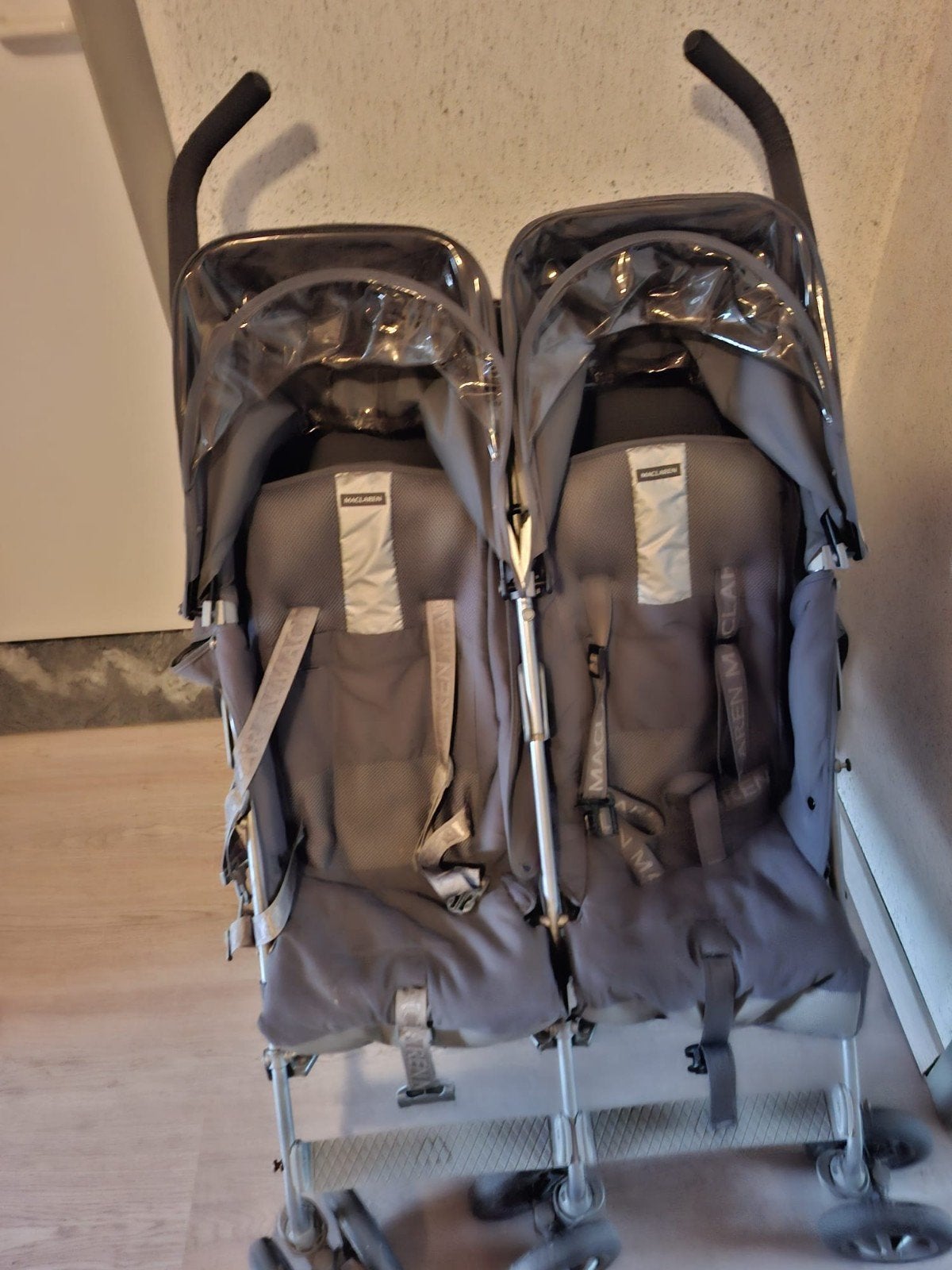 Dubbele buggy maclaren, Ophalen, Gebruikt, Kinderwagen of Buggy