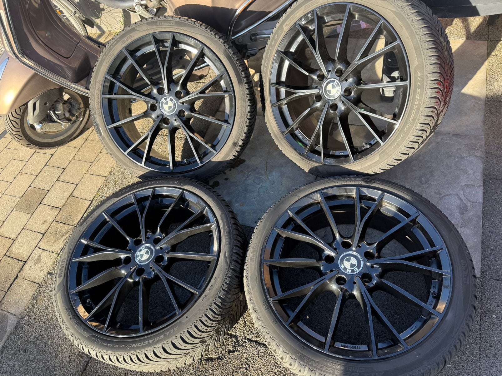 19 inch bmw velgen 5x120 breedset all season, Auto-onderdelen, Gebruikt, Banden en Velgen, All Season, Ophalen