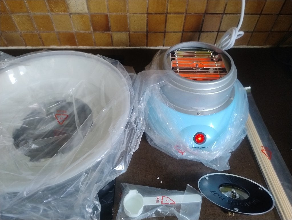 suikerspinmachine, Ophalen, Zo goed als nieuw, Zelfvriezend