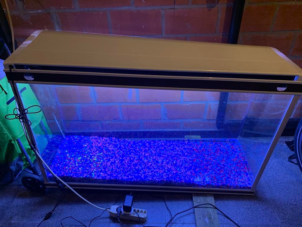 Aquarium met verlichting 300l, Dieren en Toebehoren, Vissen | Aquaria en Toebehoren, Ophalen, Zo goed als nieuw