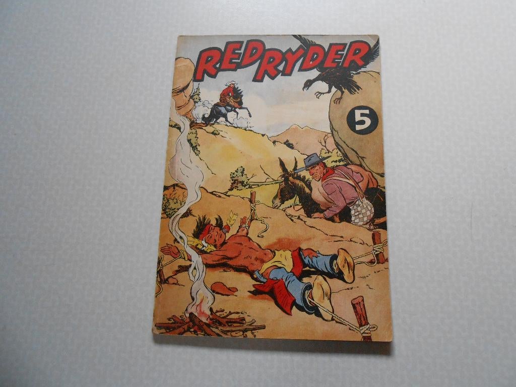 Red Ryder 5 sc 1952 1 ste druk., Gelezen, Eén stripboek, Ophalen of Verzenden, Harman