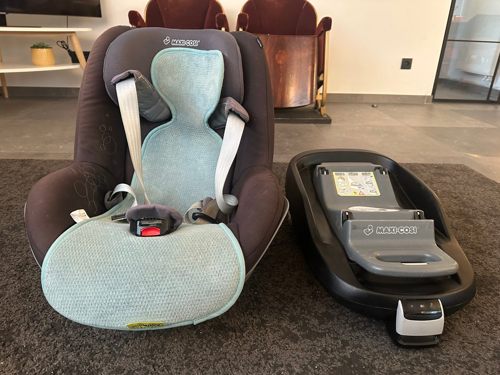 Autostoel + Isofix, Kinderen en Baby's, Ophalen, Gebruikt, Maxi-Cosi, Isofix