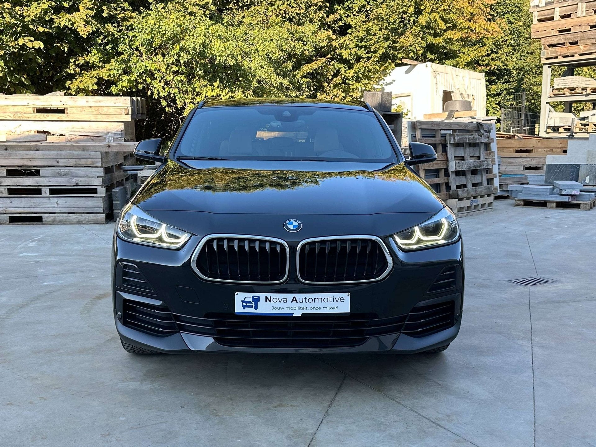 BMW X2 sDrive18i Sport Line, 07/2021 Autom, Leder, Full opt, Auto's, Dealer onderhouden, X2, Gebruikt, Zwart