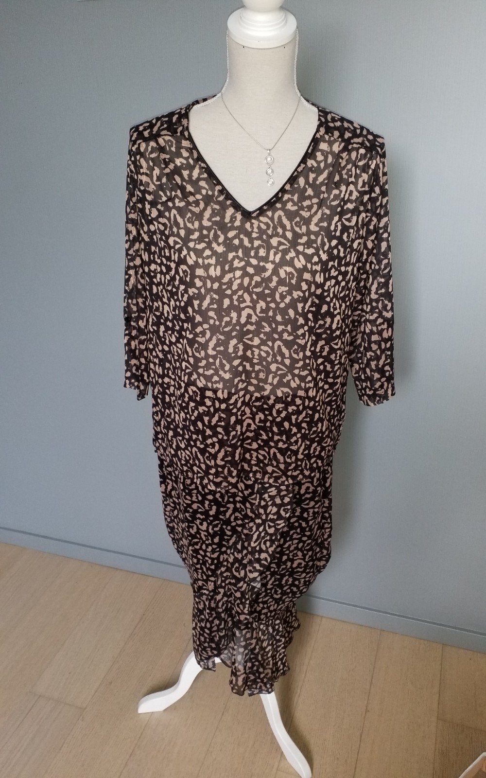 setje rok en bloesje, Maat 38/40 (M), Bruin, Cassis, Ophalen of Verzenden