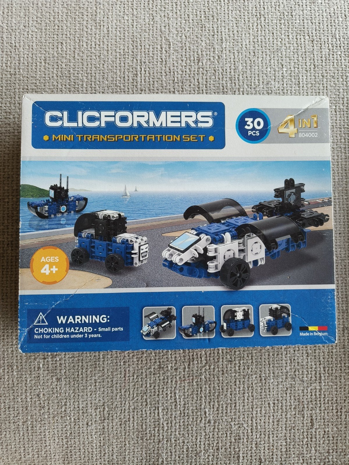 Clicformers 4 in 1 - mini transportation set 30 onderdelen, Ophalen, Gebruikt, Overige merken