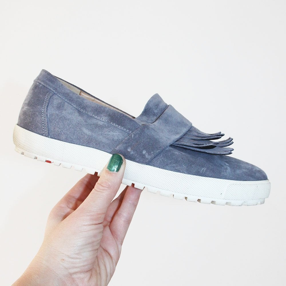 Prachtige Suede Lloyd Loafers -s9 (Maat 5½/38½) € 55,-, Kleding | Dames, Lloyd, Overige kleuren, Instappers, Ophalen of Verzenden