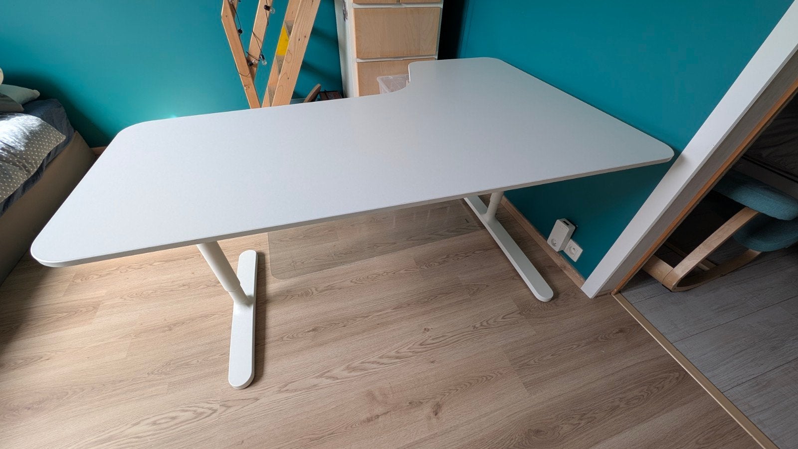 Bureau d'angle Ikea Bekant 160 * 110, Maison & Meubles, Bureaux, 160 cm, Utilisé, IKEA, 110 cm