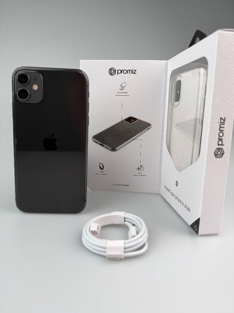 iPhone 11, 64 Go, noir. Batterie %100, Télécoms, Téléphonie mobile | Apple iPhone, Enlèvement ou Envoi, IPhone 11, Utilisé, 64 GB