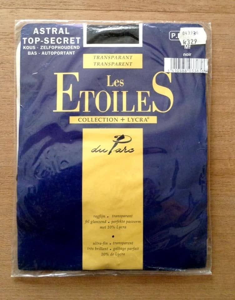Vintage zwarte kousen Les Étoiles de du Parc 10 den T.s/m, Kleding | Dames, Sokken en Kousen, Stay-up kousen, Zwart, Maat 35 t/m 38