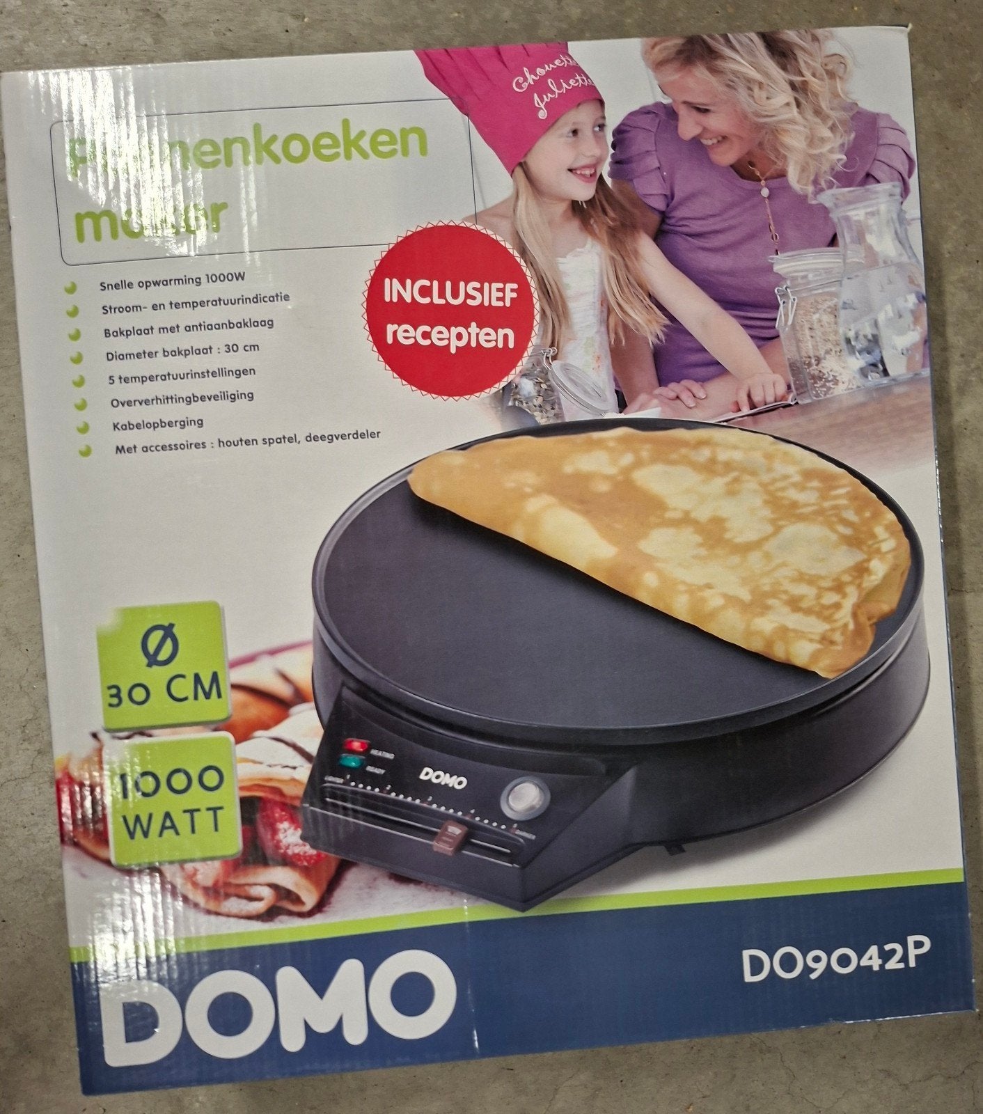 Pannenkoekenmaker DOMO, Ophalen of Verzenden, Nieuw, Tafelgrill