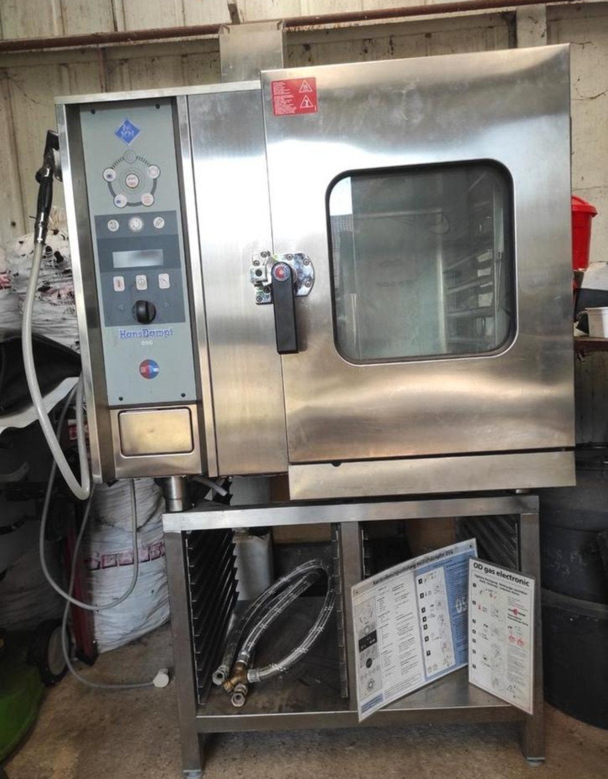 Stoomoven, Ophalen, Gebruikt