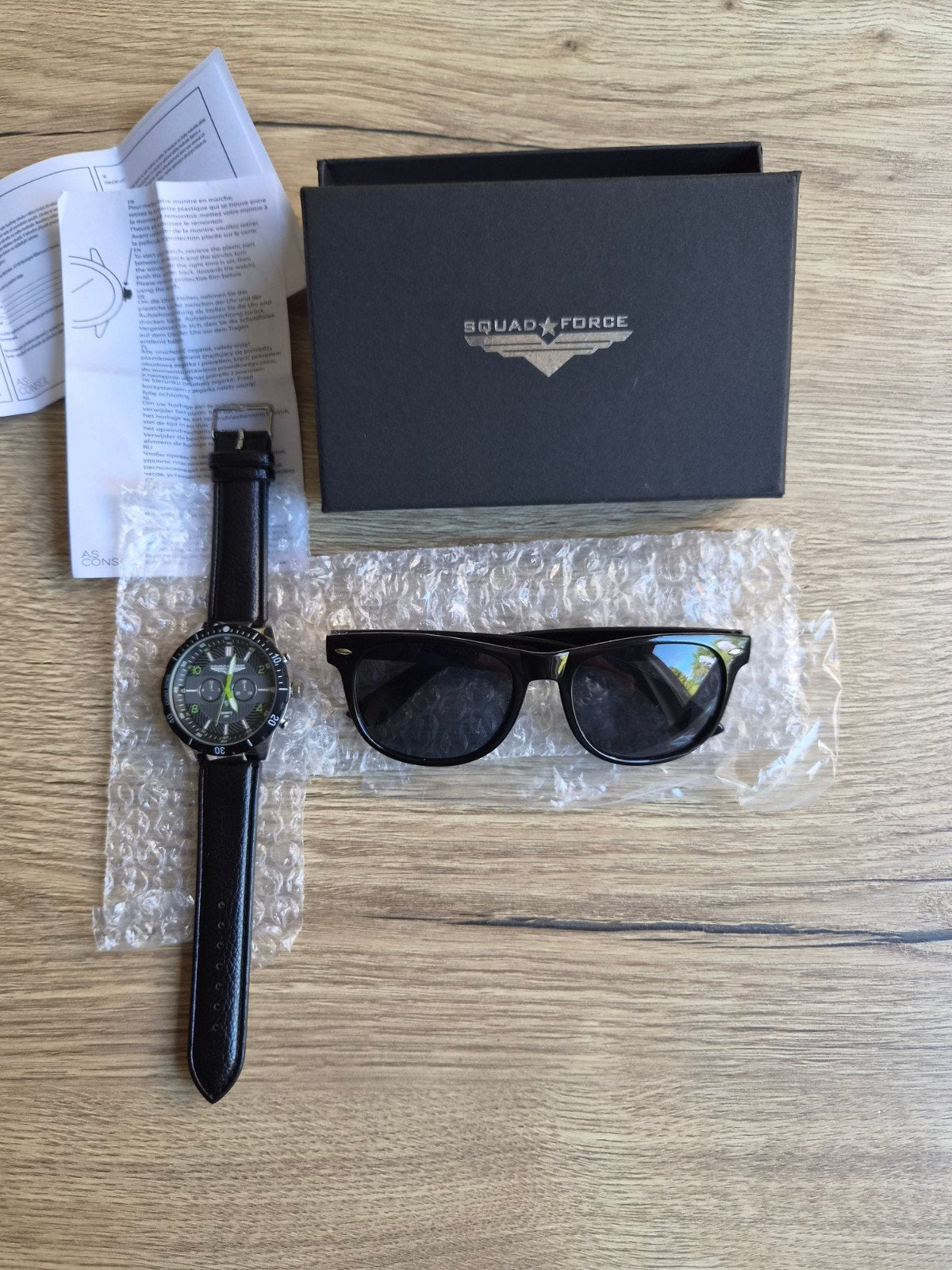 set met kwartshorloge, Handtassen en Accessoires, Horloges | Heren, Staal, Polshorloge, Nieuw, Kunststof