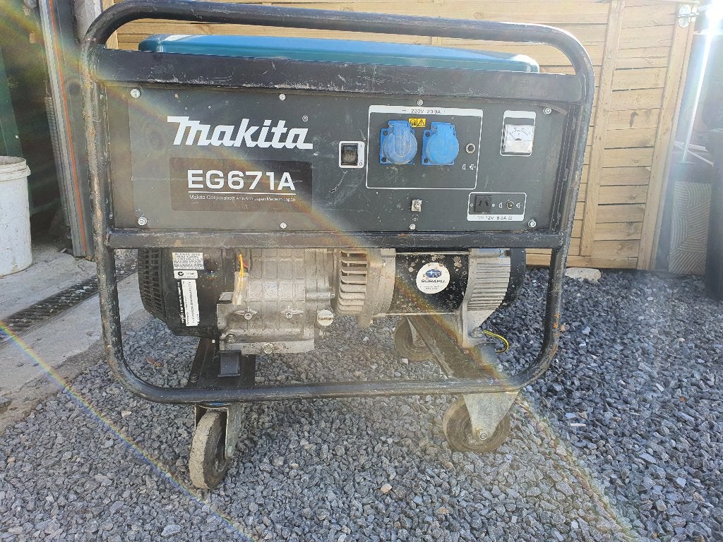 Makita EG671A 4-takt Generator 5,5KW werk Perfect,als heel, Ophalen, Zo goed als nieuw