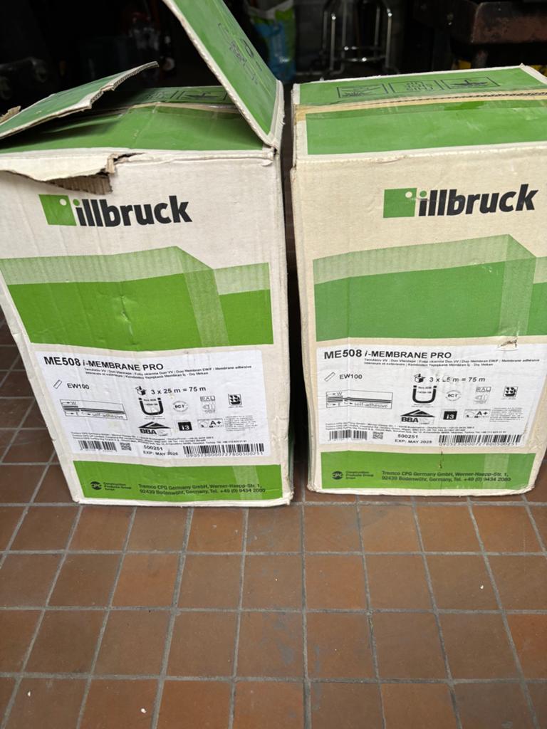 Illbruck ME508 MEMBRANE PRO duo vliesfolie afdichting ramen, Doe-het-zelf en Bouw, Raamkozijnen en Schuifdeuren, Nieuw, Overige materialen