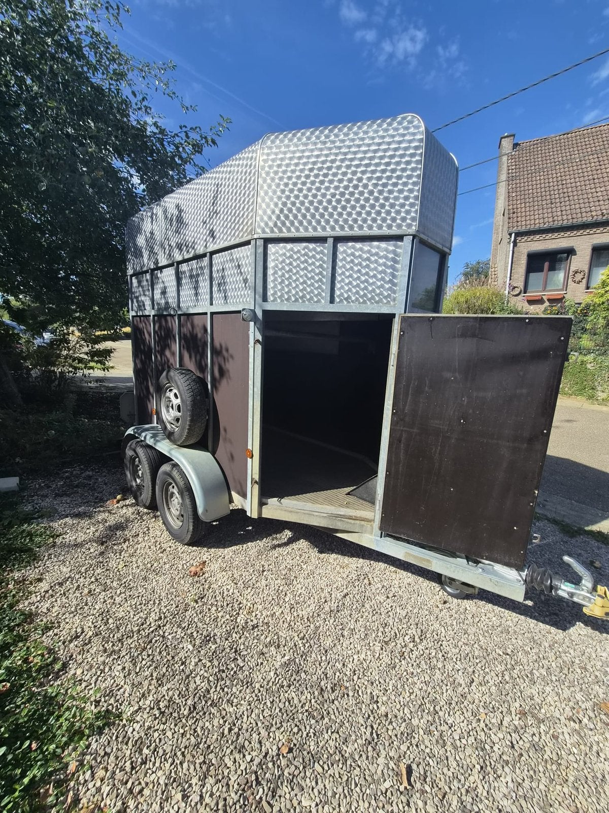 Trailer, eenpaards, Dieren en Toebehoren, Accessoires, 1 paard of pony