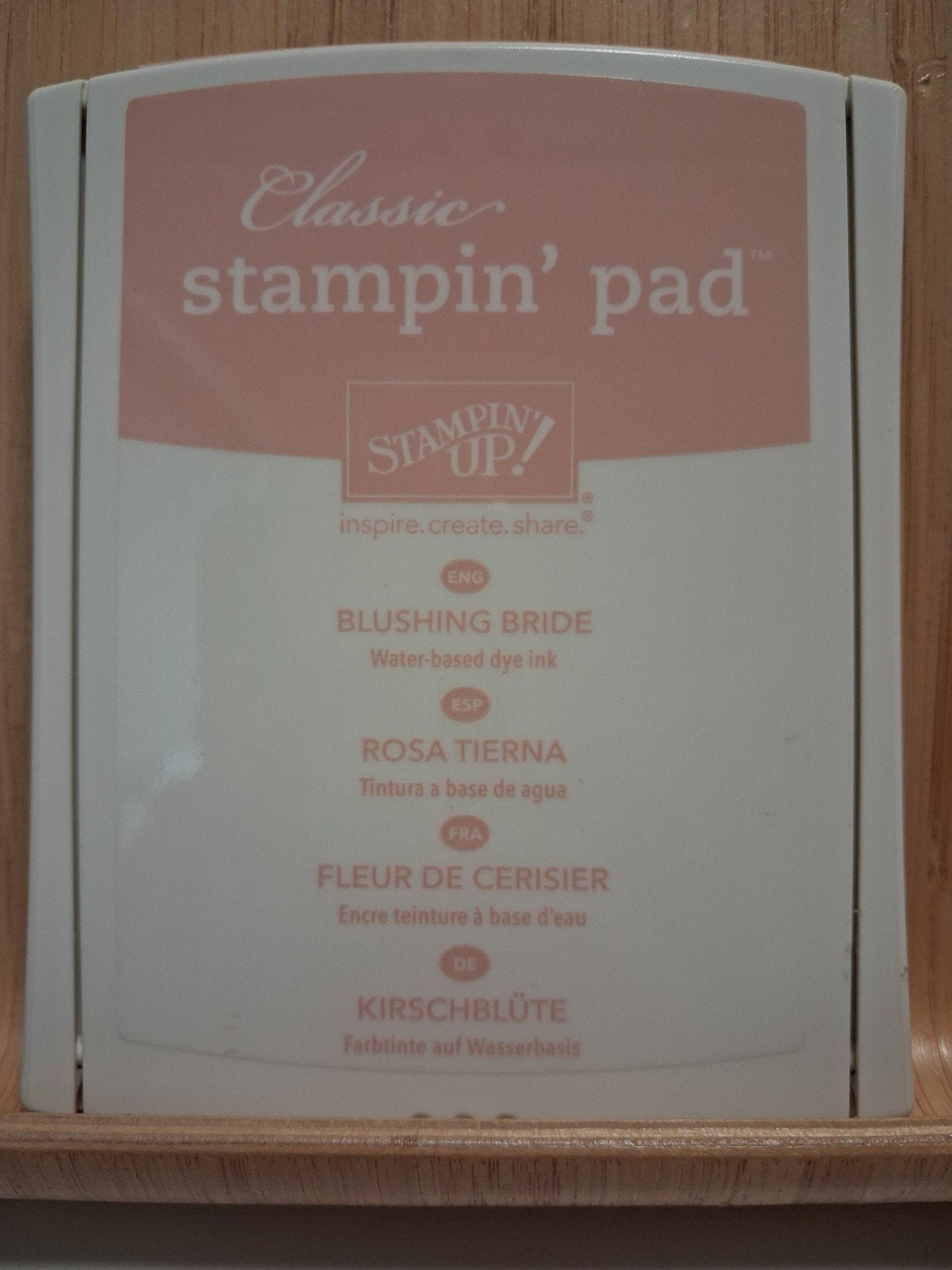Stampin Up - inktflesje + stempelkussen Blushing Bride, Ophalen